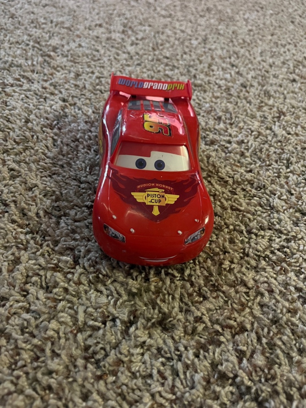 Disney Lightning McQueen Red Piston Cup Race Car Toy